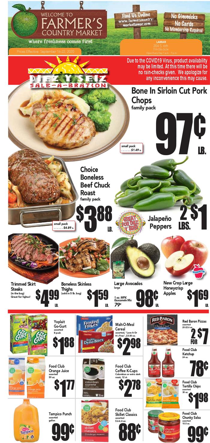 Lamar Farmer's Country Market Ad Specials