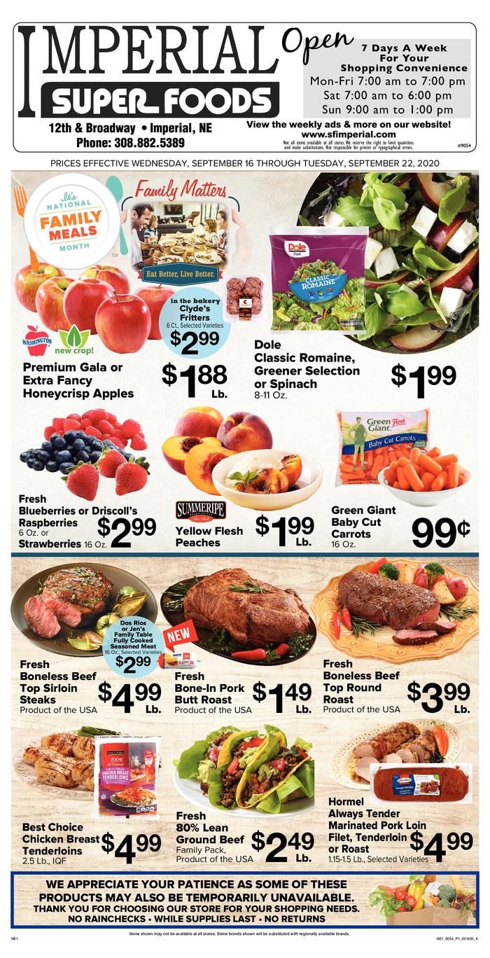 Imperial Super Foods | Ad Specials