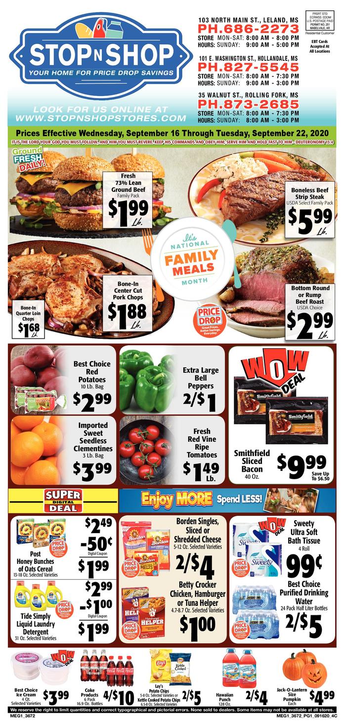 Stop N Shop Hollandale Ad Specials