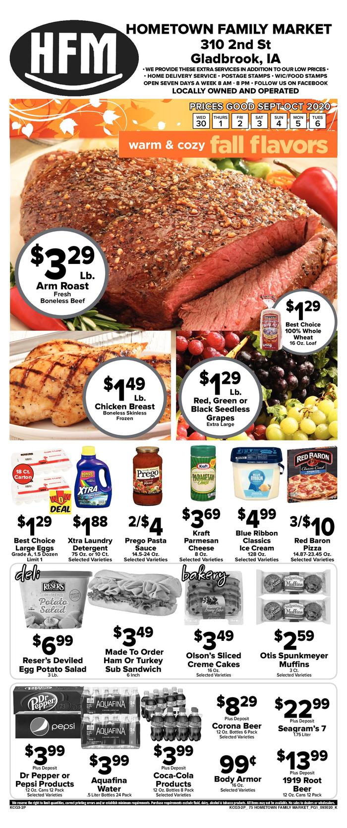 Hometown Family Market Ad Specials