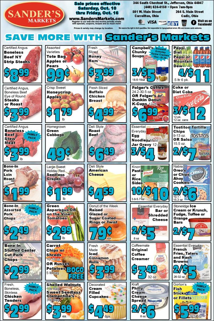 Sander's Markets Carrollton Ad Specials