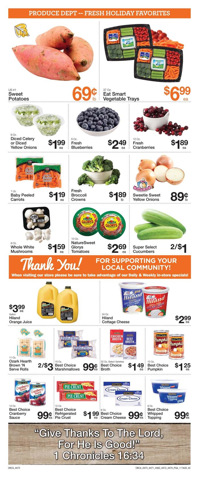Clink's Supermarket Ad Specials