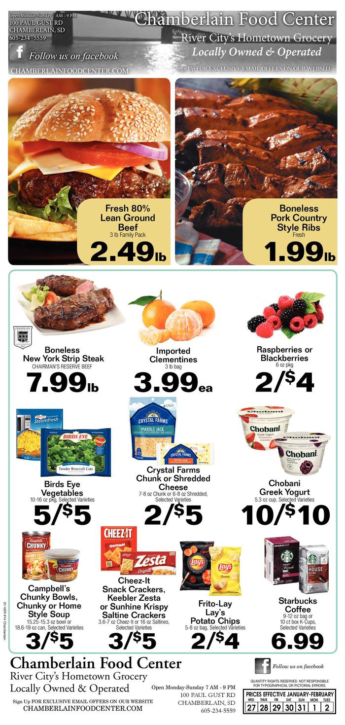 Chamberlain Food Center Ad Specials