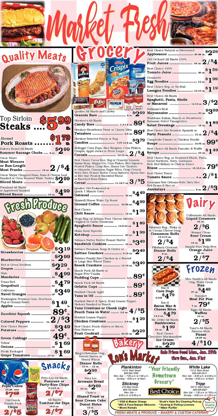Ron's Market Ad Specials