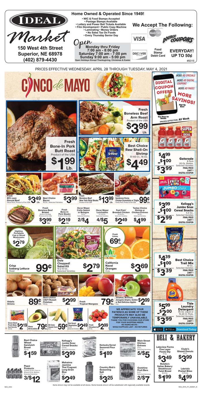 Ideal Market Ad Specials