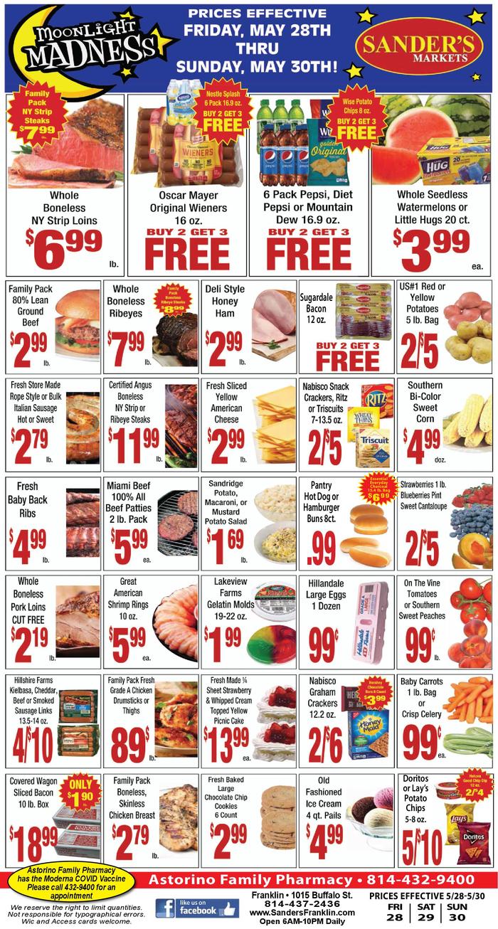 Sander's Markets Franklin Ad Specials
