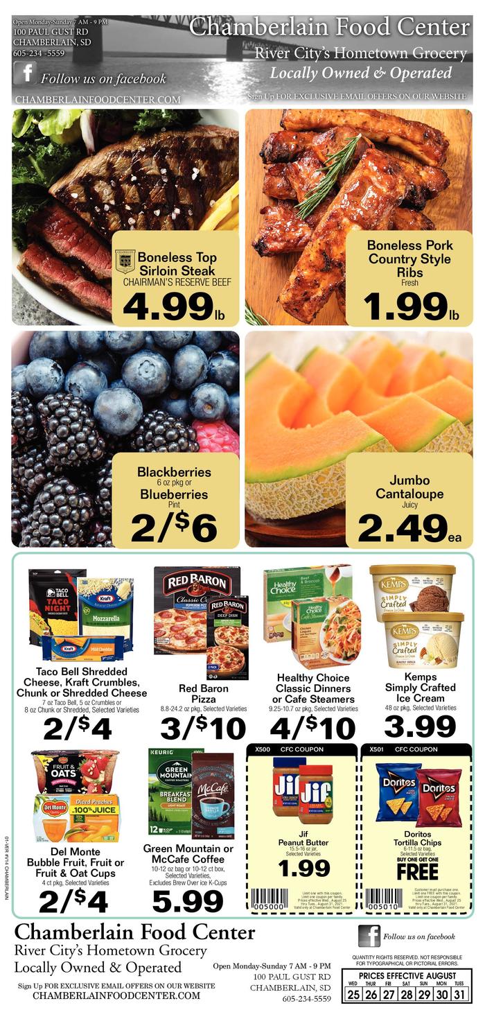 Chamberlain Food Center Ad Specials