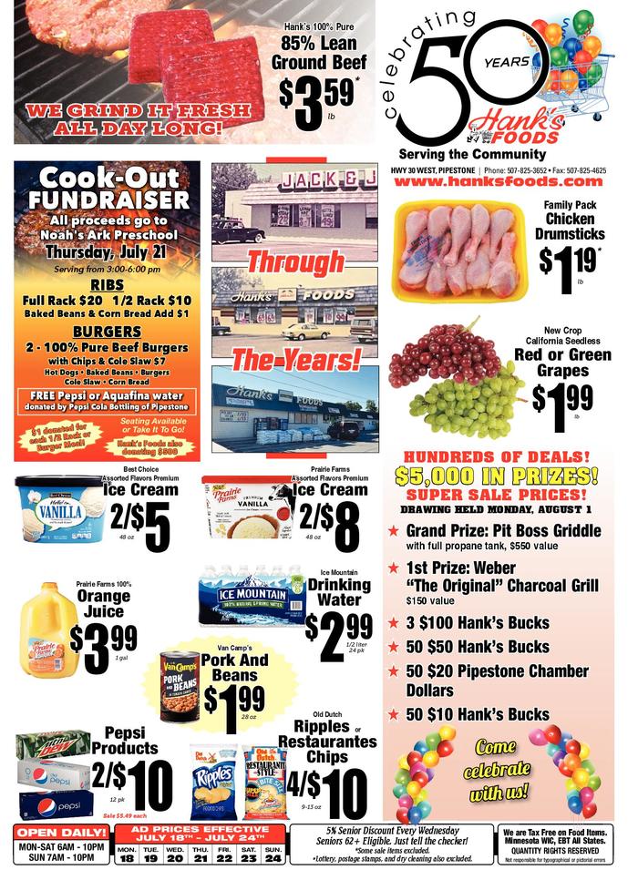 Hank's Foods | Ad Specials