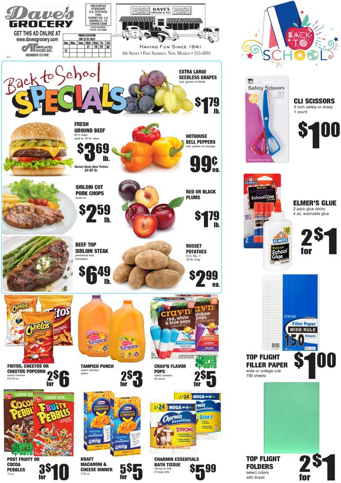 Dave's Grocery | Ad Specials