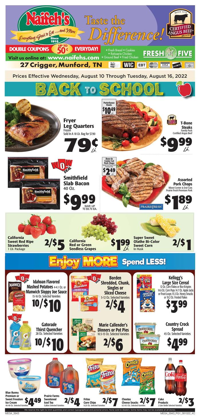 Naifeh's Food | Ad Specials