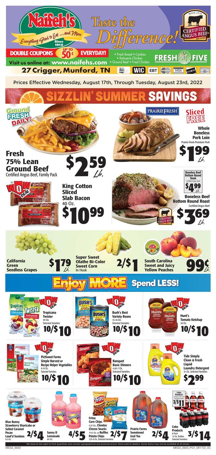 Naifeh's Food | Ad Specials