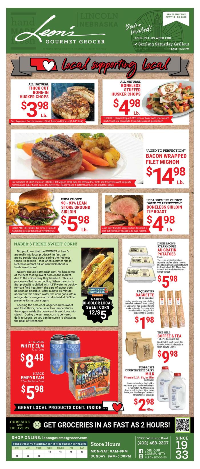 Leon's Gourmet Grocer Ad Specials