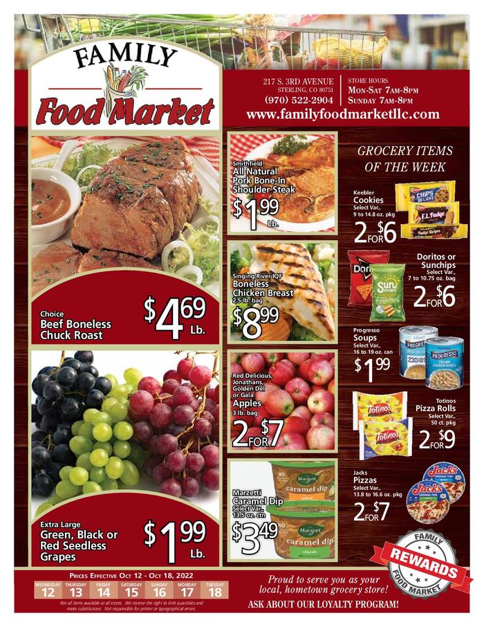 Family Food Market Ad Specials