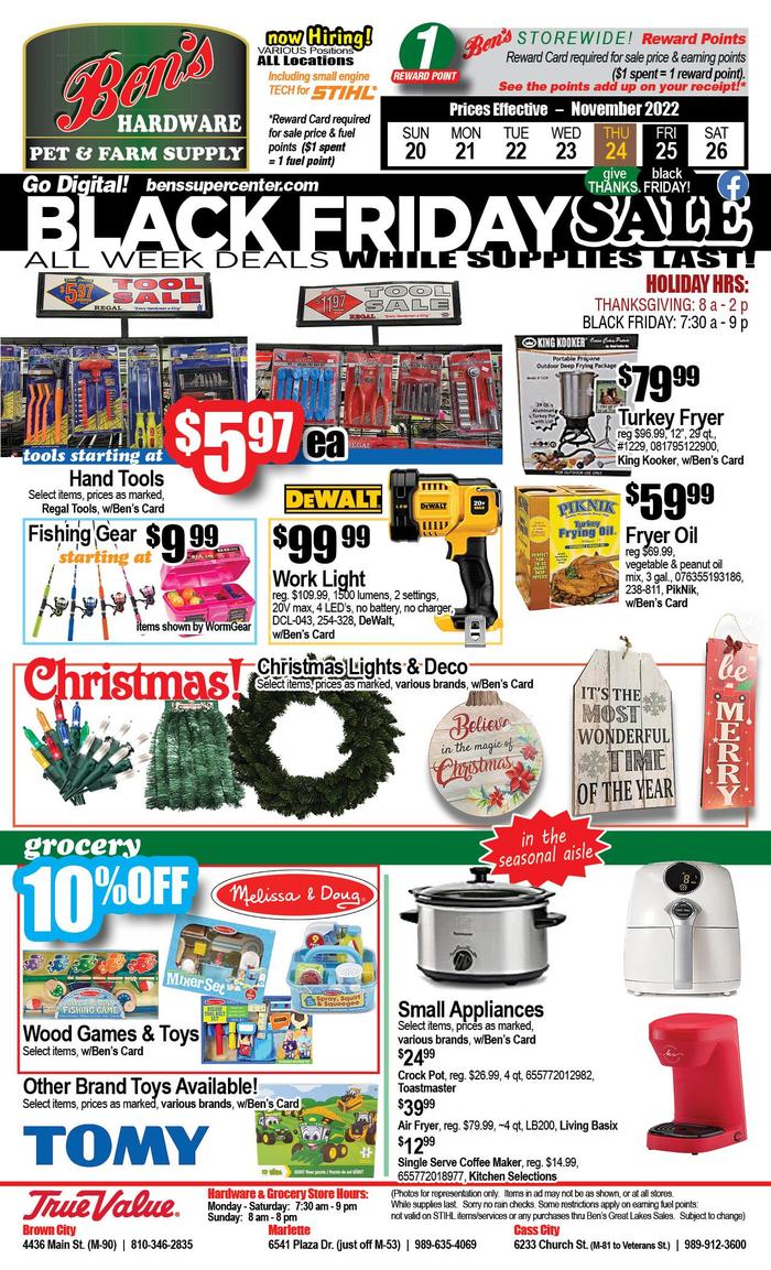 Ben's Supercenter - Cass City | Ad Specials