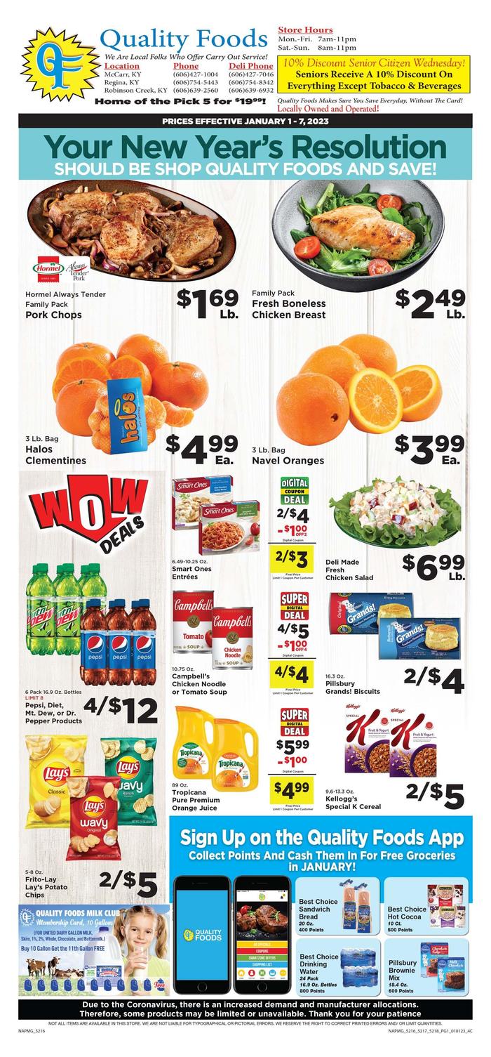 Quality Foods Regina Ad Specials