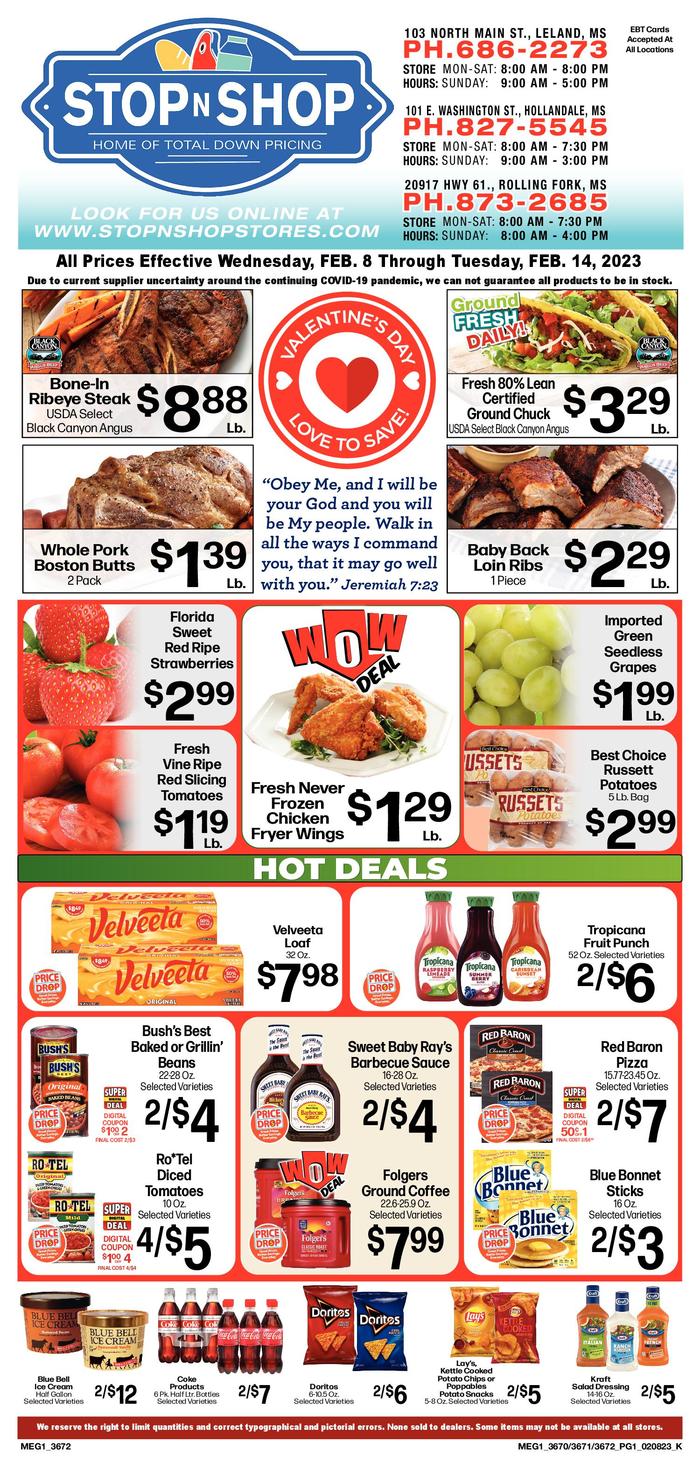 Stop N Shop Hollandale Ad Specials
