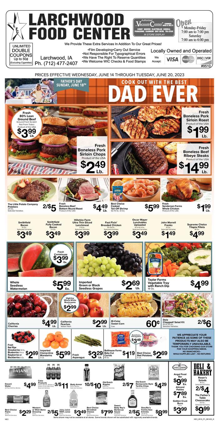 Larchwood Food Center Ad Specials