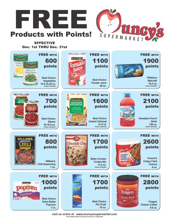 Muncy's Supermarket | Ad Specials