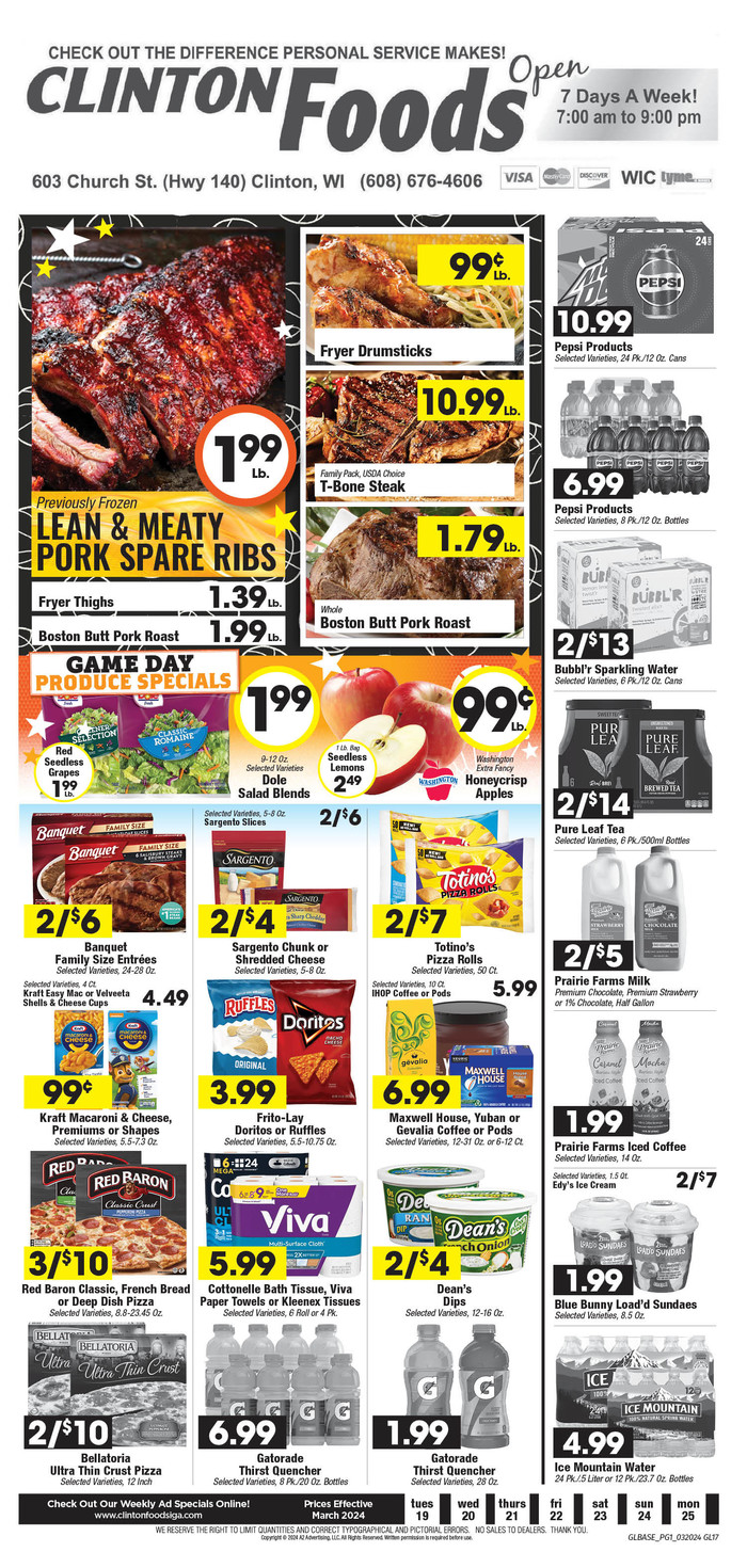 Clinton Foods IGA | Ad Specials