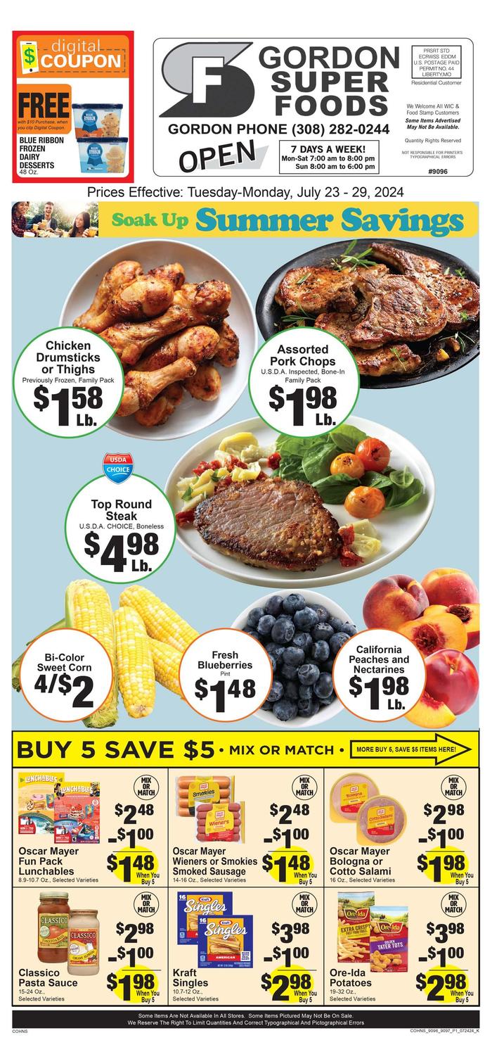 Gordon Super Foods Ad Specials