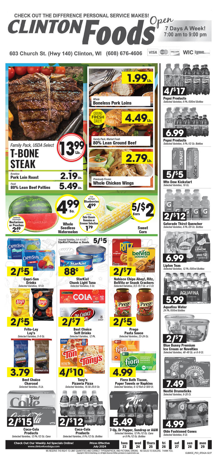 Clinton Foods IGA | Ad Specials