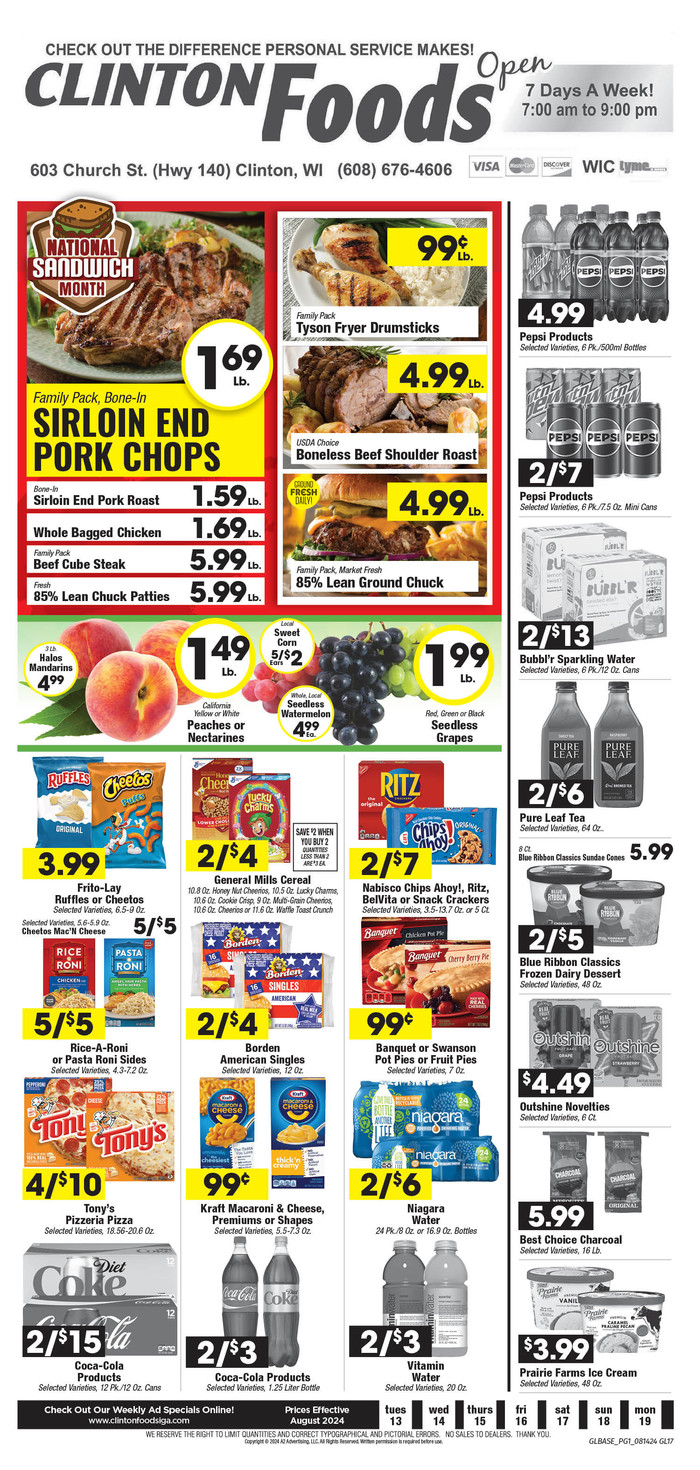 Clinton Foods IGA | Ad Specials