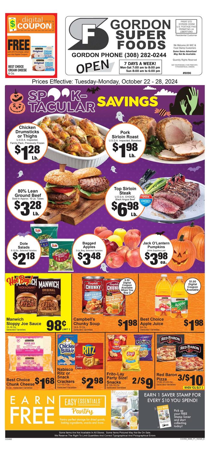 Gordon Super Foods Ad Specials