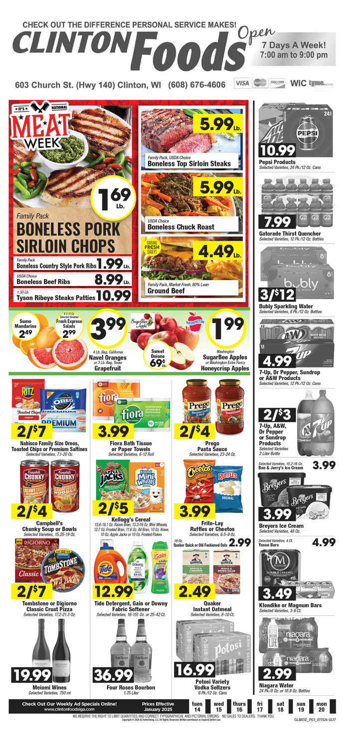 Clinton Foods IGA | Ad Specials