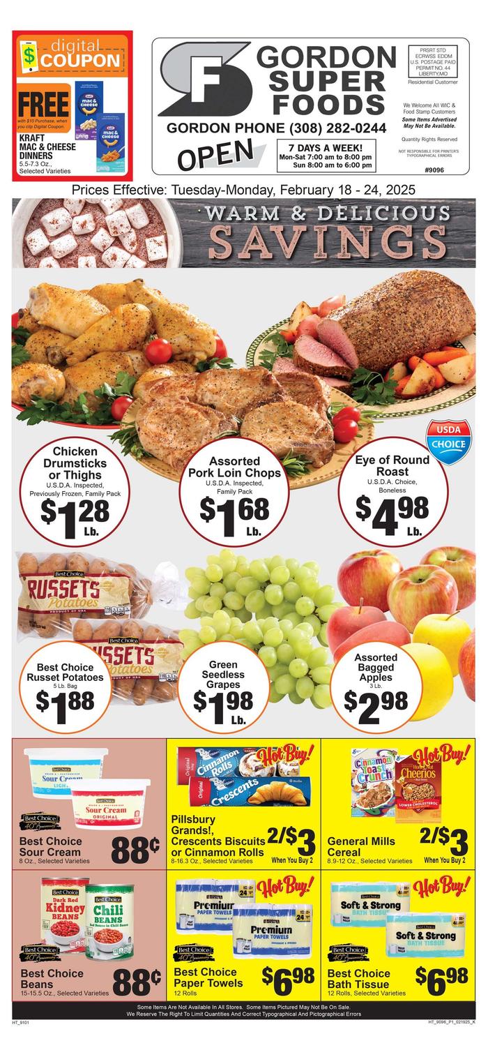Gordon Super Foods Ad Specials